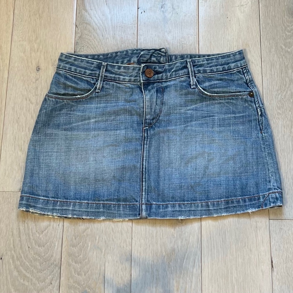 Earnest Sewn Fader denim mini Skirt in size 27.